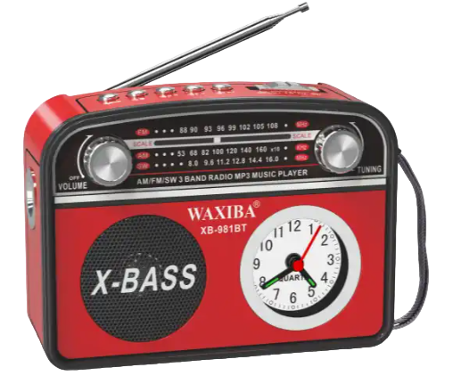Radio Portabil XB 981BT MP3 cu Ceas 